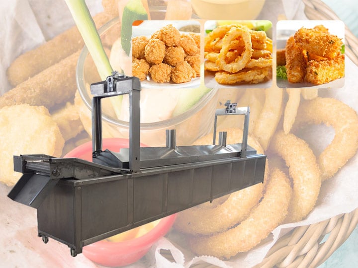 Máquinas automáticas para fritar alimentos