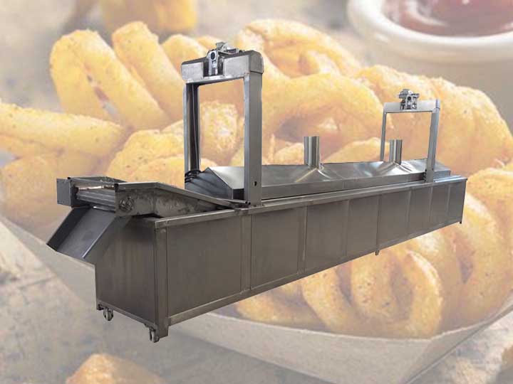 Máquina de fritura contínua industrial