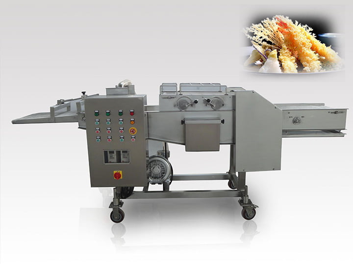máquina rebozadora de tempura comercial