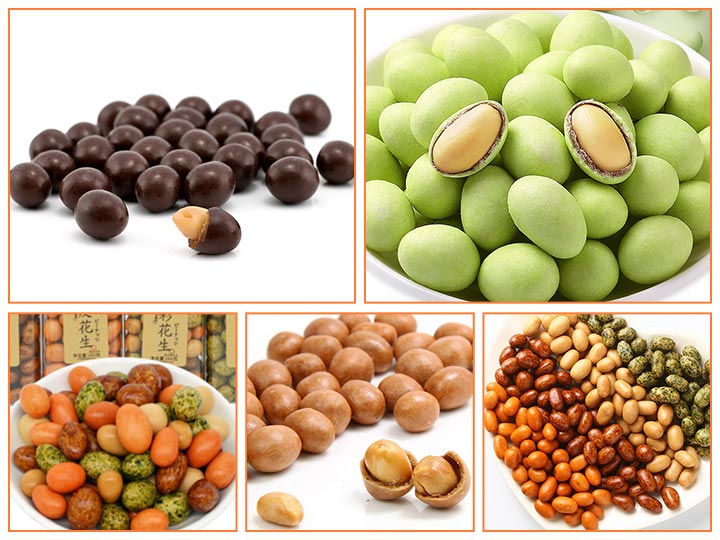 Various coated peanuts